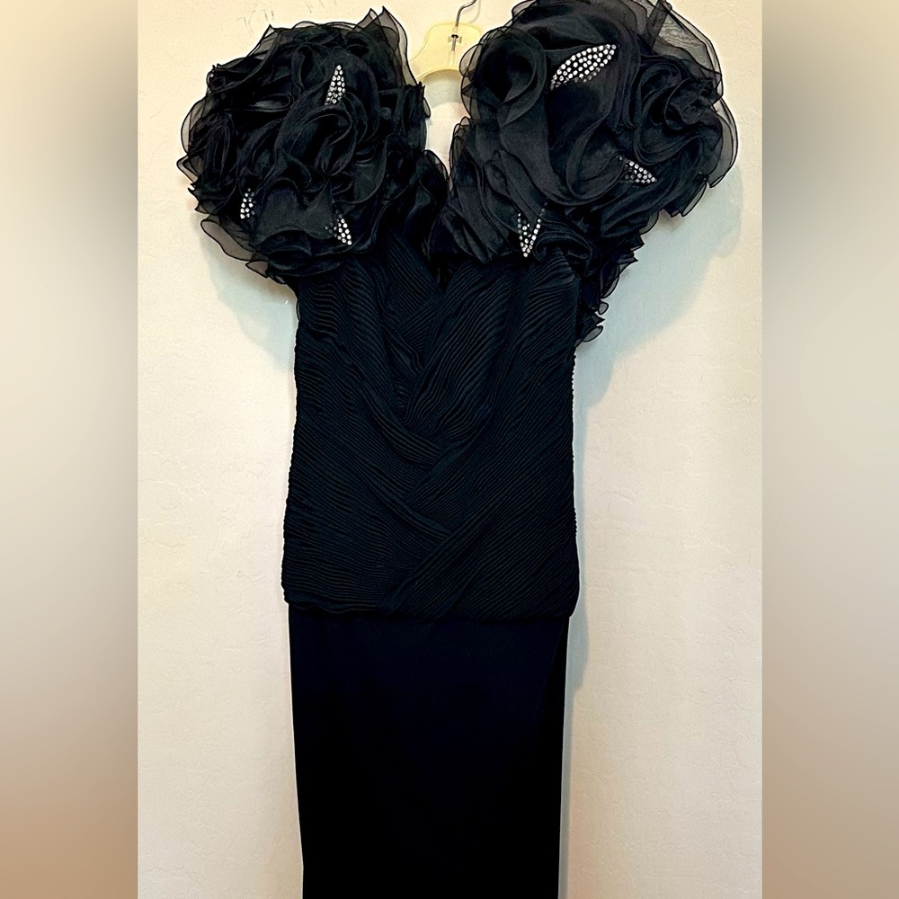 Long black dress, Rose Taft for Couture Fashions